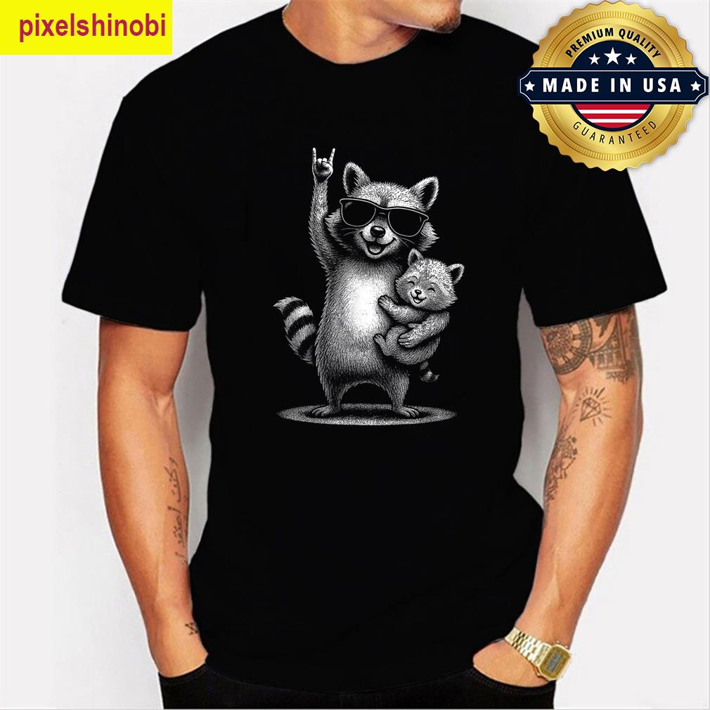 Mothers Day Gifts Raccoon T-shirt