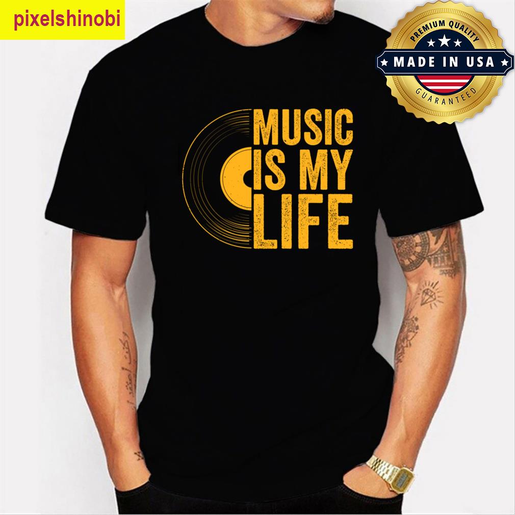 Music Is My Life Vintage Tee T-shirt