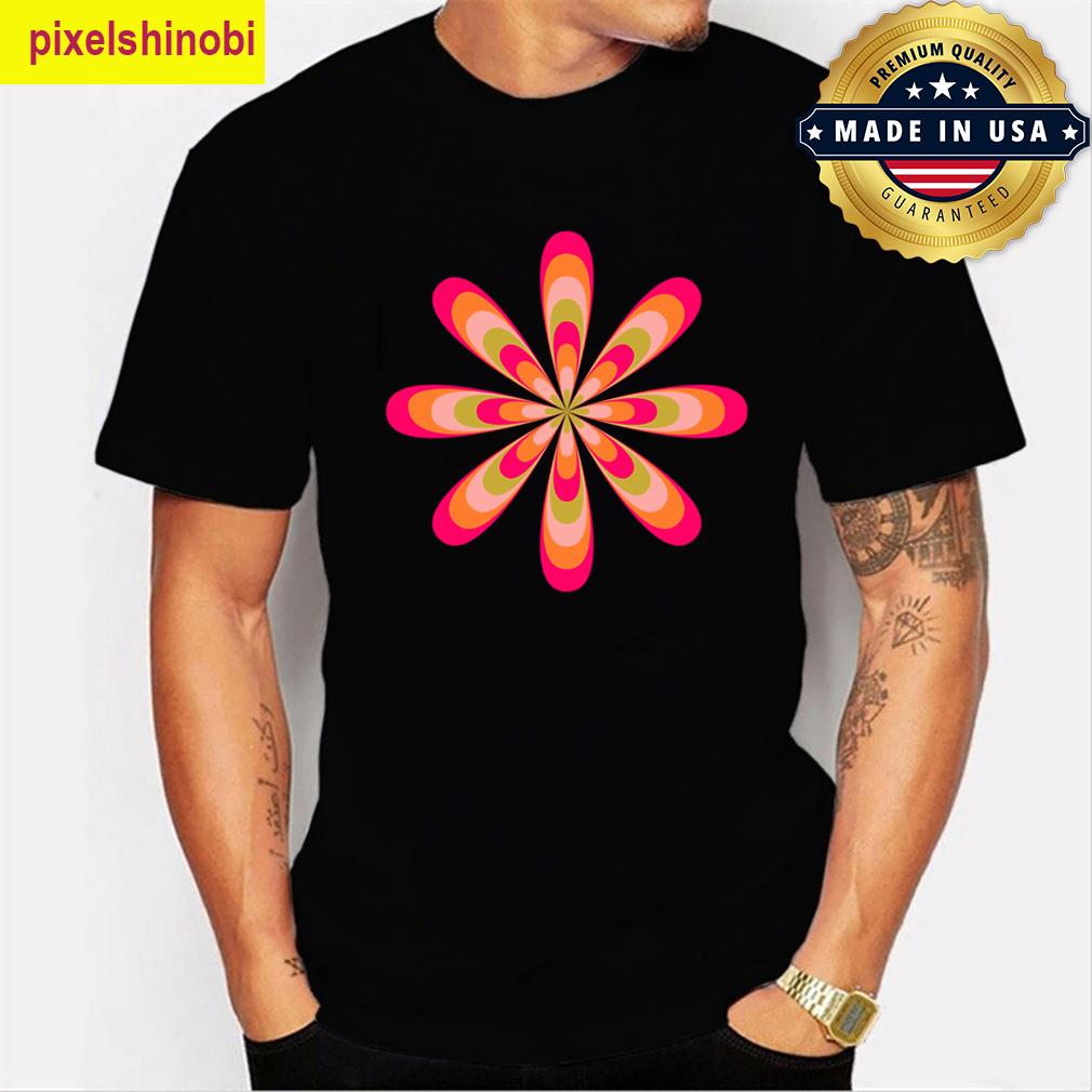 Pink Groovy Retro Daisy T-shirt