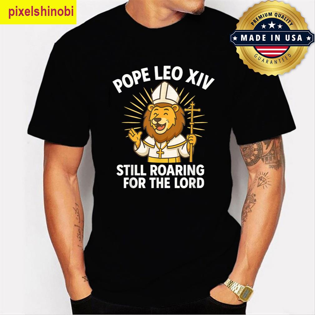 Pope Leo Xiv Roaring Lion Kids Gifts T-shirt
