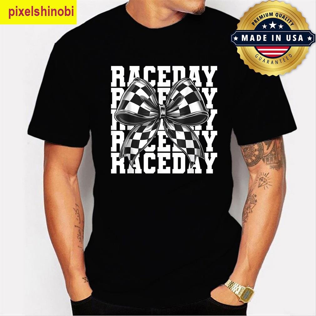 Race Day Vibes Checkered Racing Tee For All T-shirt