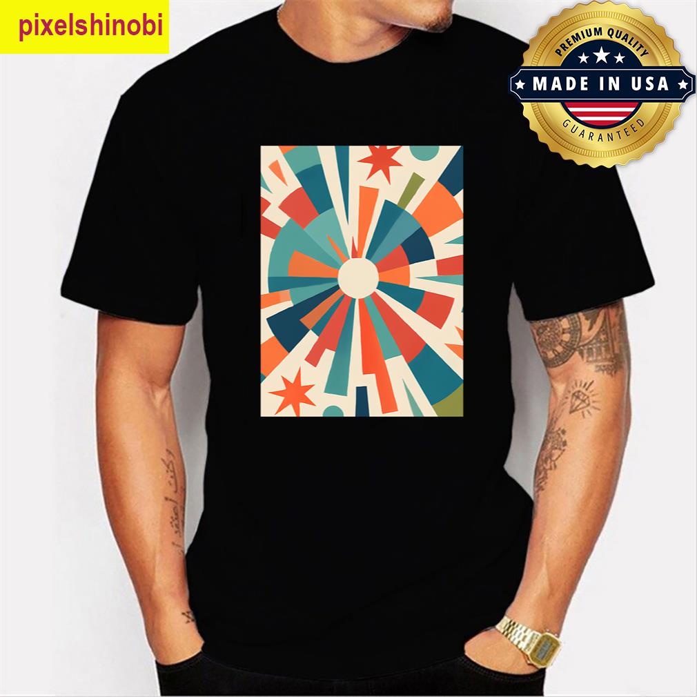 Retro Burst Radial Oversized Tee T-shirt