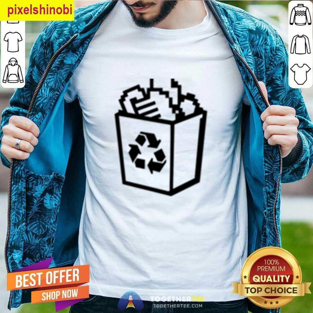 Retro Recycle Bin Oversized Fit T-shirt