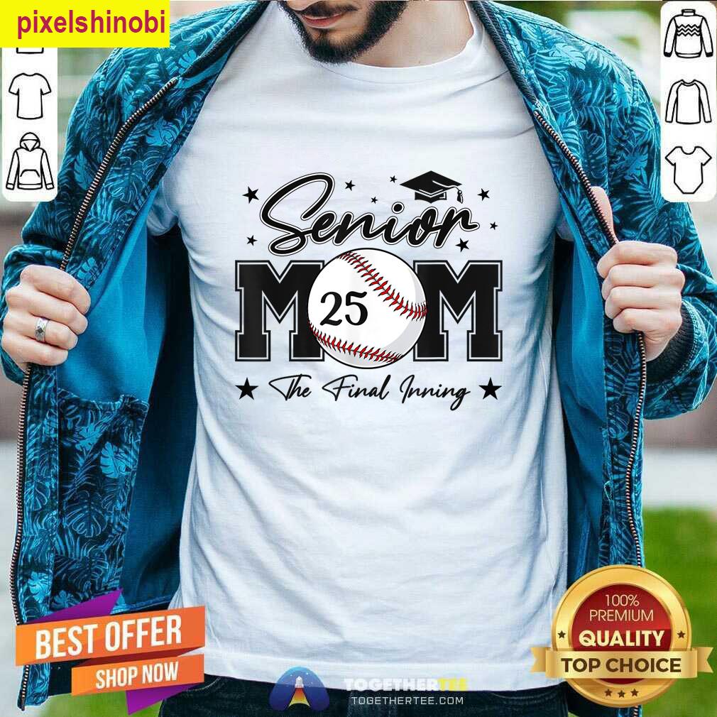 Senior Mom Baseball Class Of 2025 T-shirt