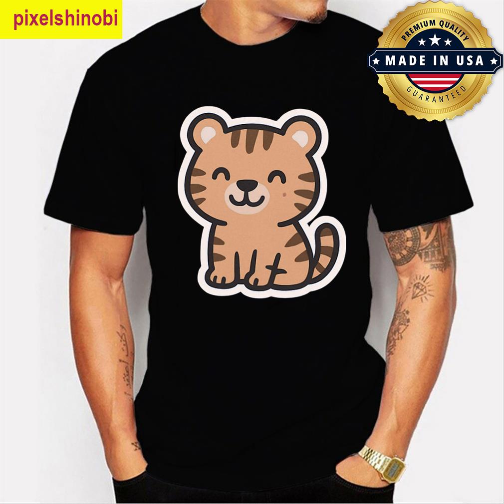 Smiling Little Orange Tiger T-shirt