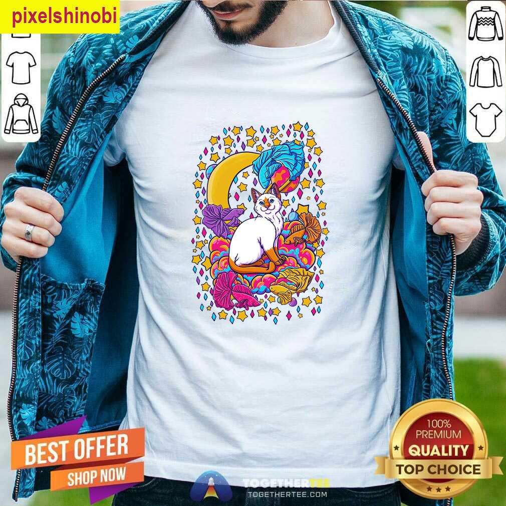 Space Fish Flamepoint Cat T-shirt