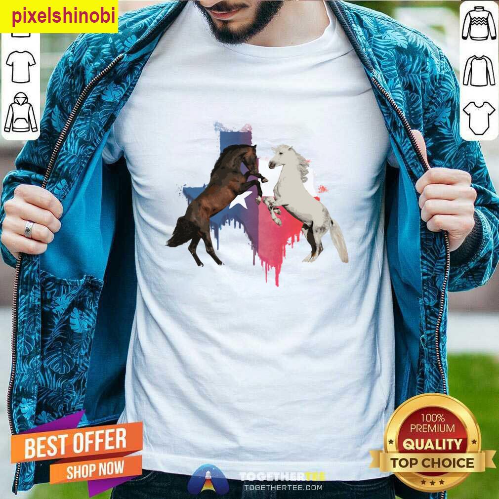 Texas Horses Oversized Tee T-shirt