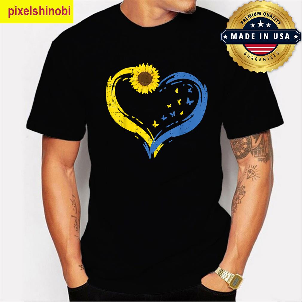 Ukraine Heart Sunflower T-shirt