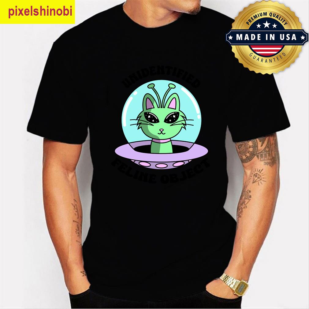 Unidentified Alien Cat Design T-shirt