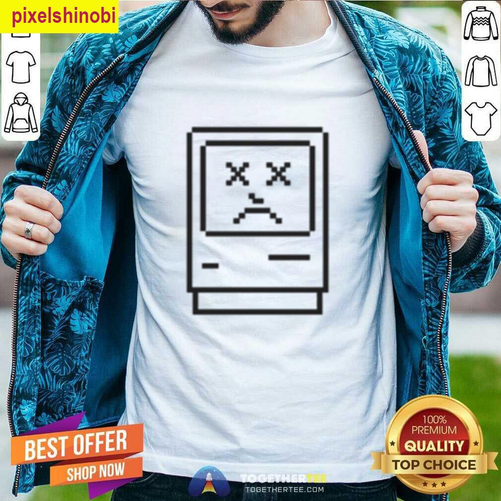 Vintage Mac Sad Face Icon Design T-shirt