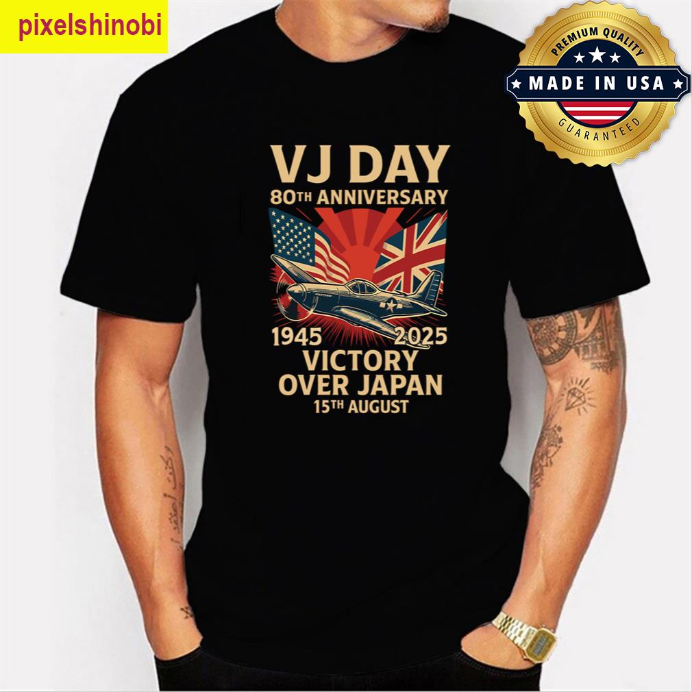 Vj Day Vintage Anniversary Flag T-shirt