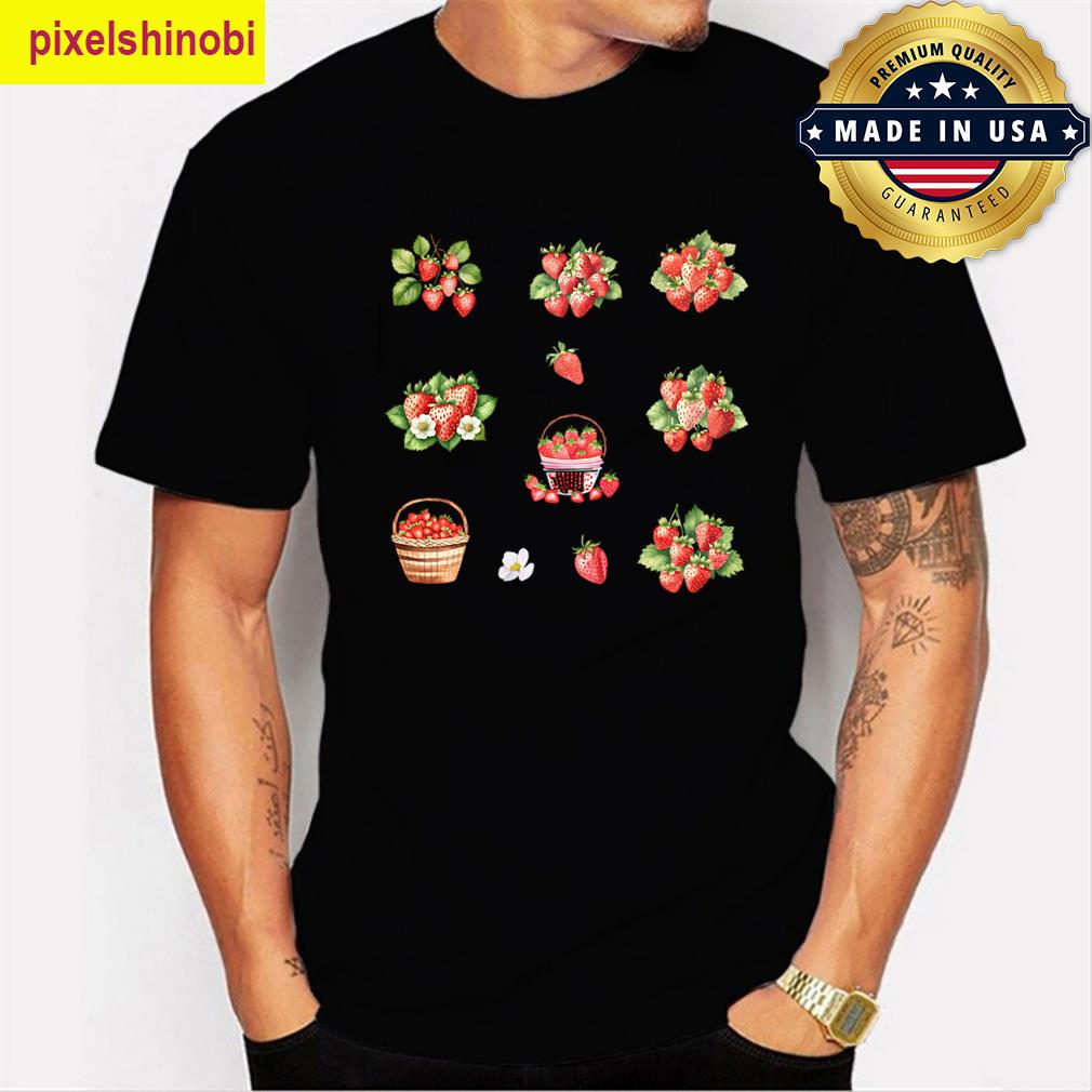 Watercolor Summer Strawberries T-shirt