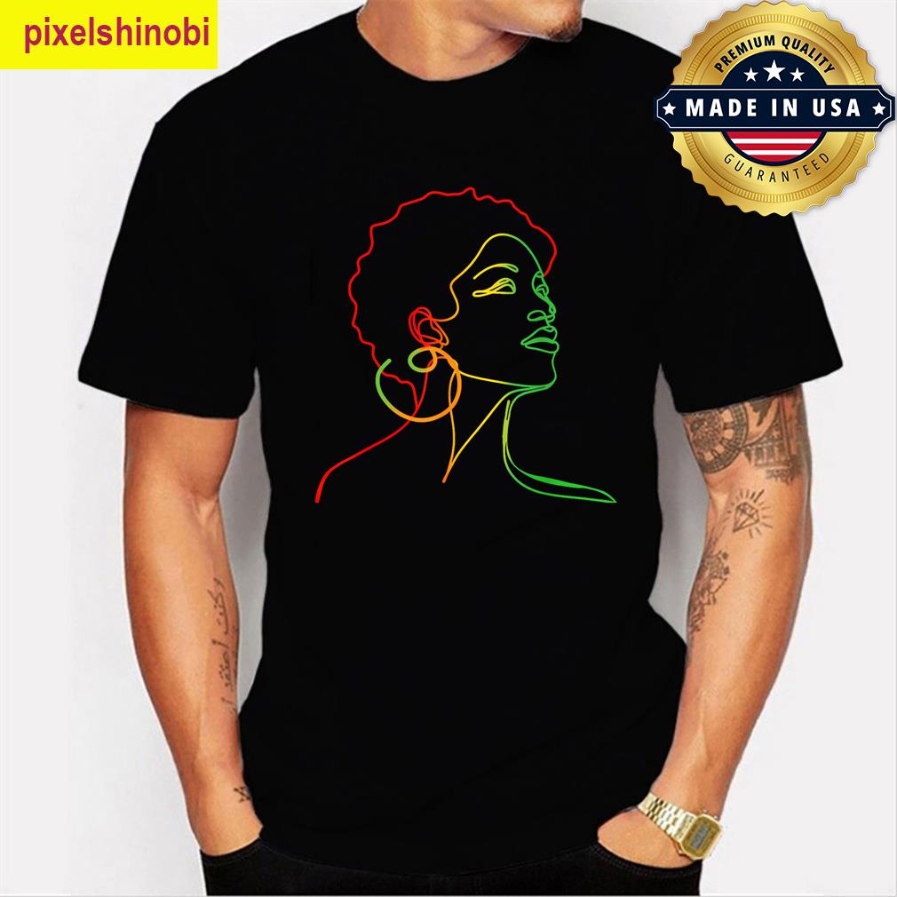 Womens Juneteenth Abstract Art T-shirt