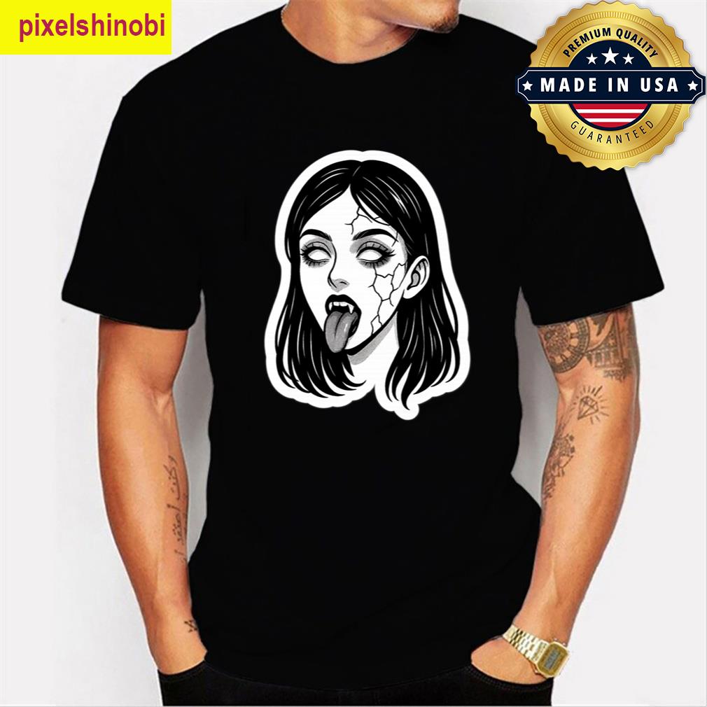 Cracked Porcelain Oversized Vampire T-shirt