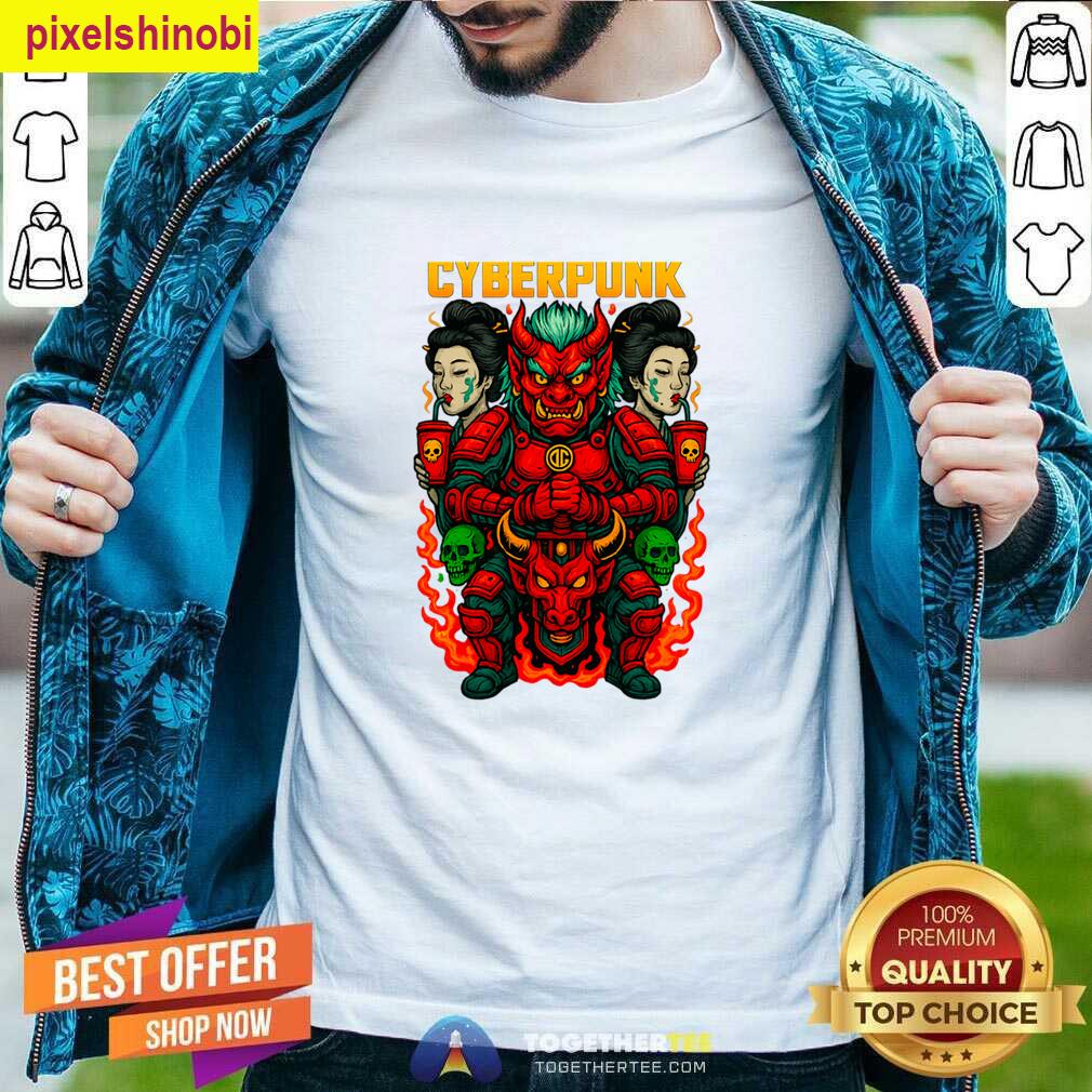 Cyberpunk Inferno Style Tee T-shirt
