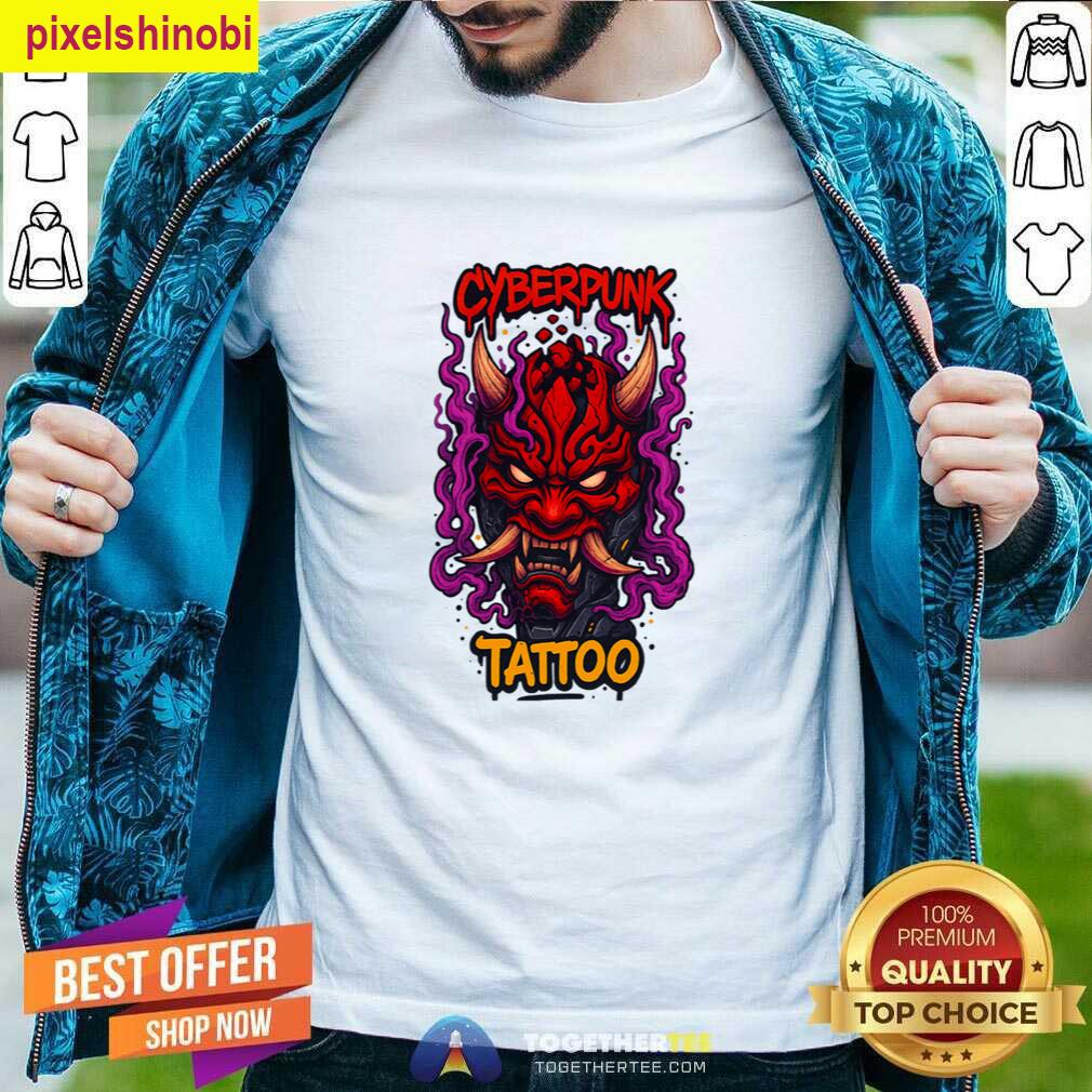 Cyberpunk Tattoo Mask Graphic T-shirt