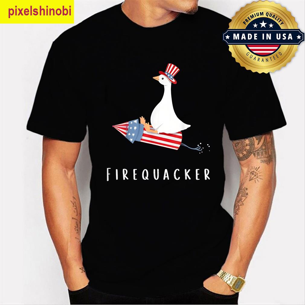 Funny Silly Goose 4th Of July Design T-shirt