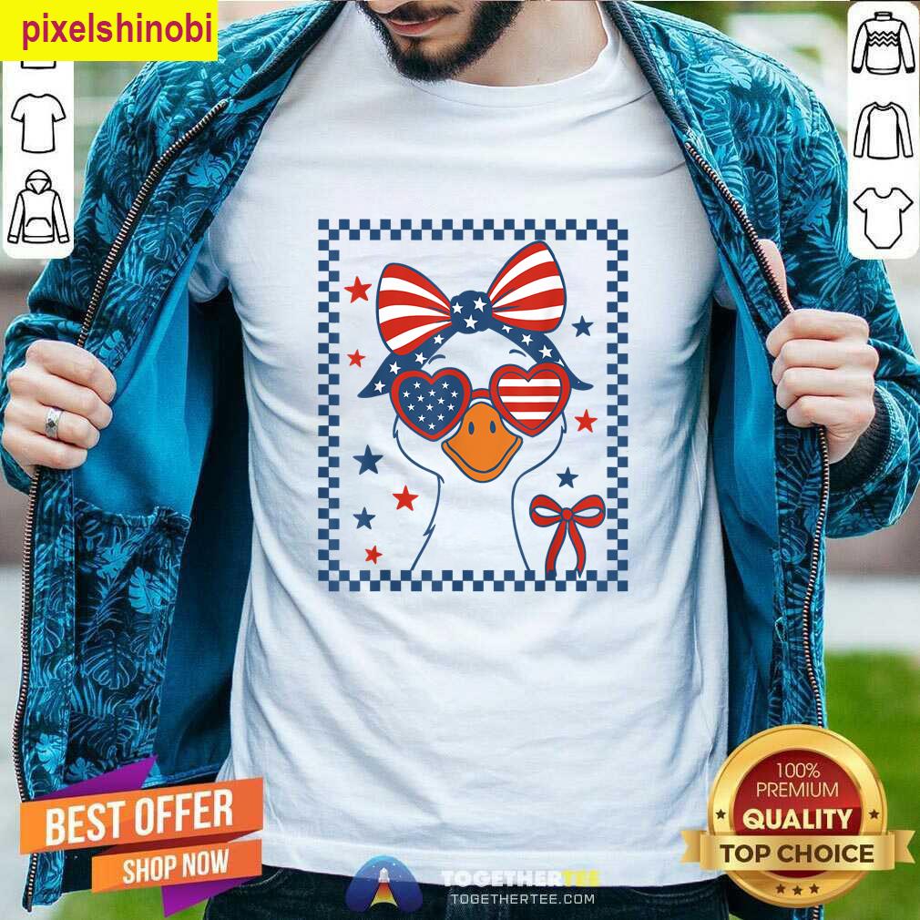Girl Goose 4th Of July Top T-shirt