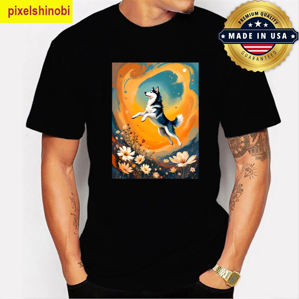 Husky Art Outdoor Style T-shirt