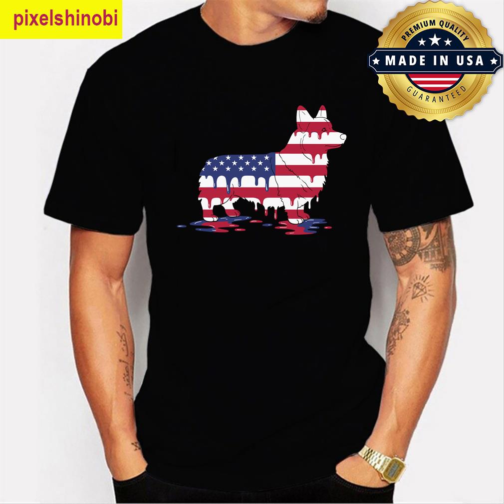 Ice Cream Drip With Usa Flag T-shirt