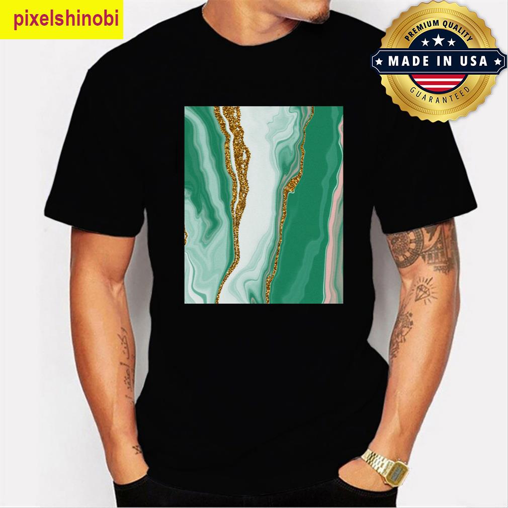 Marble Effect Graphic T-shirt
