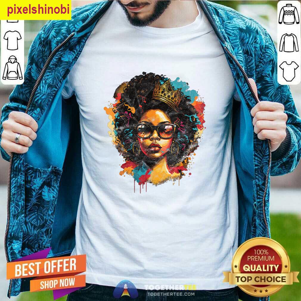 Melanin Dripping Colorful Queen Tee T-shirt