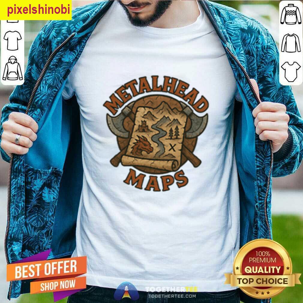 Metalhead Maps Stylish Tee T-shirt