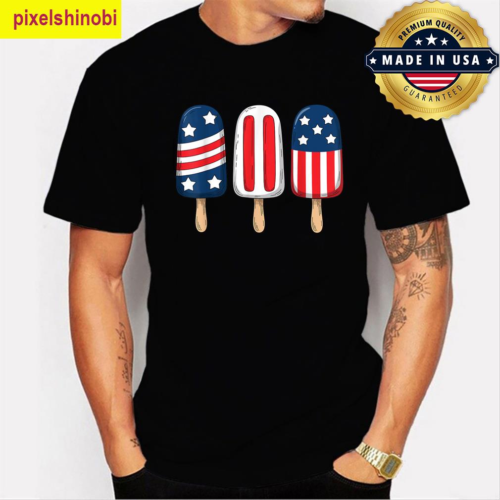 Patriotic Popsicle Fourth Of July Tee T-shirt