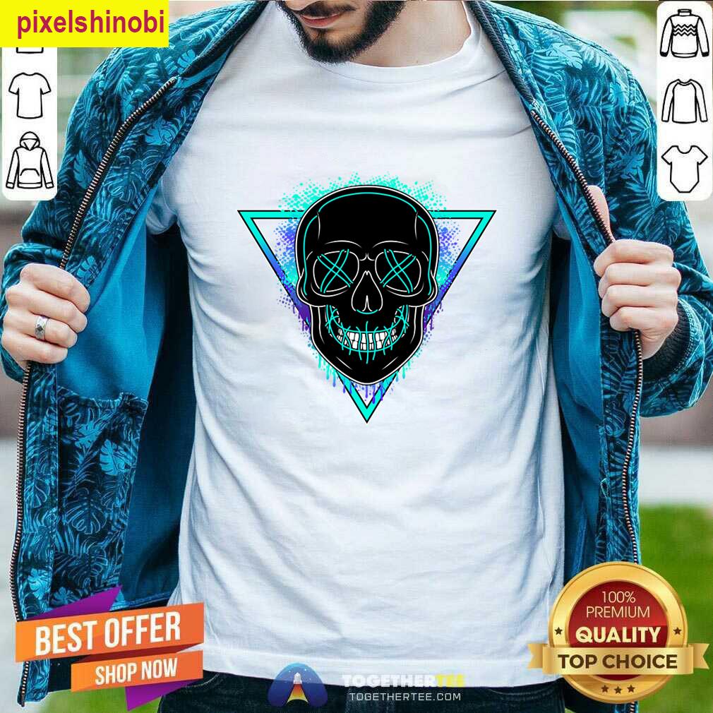 Skull Mask Turquoise T-shirt