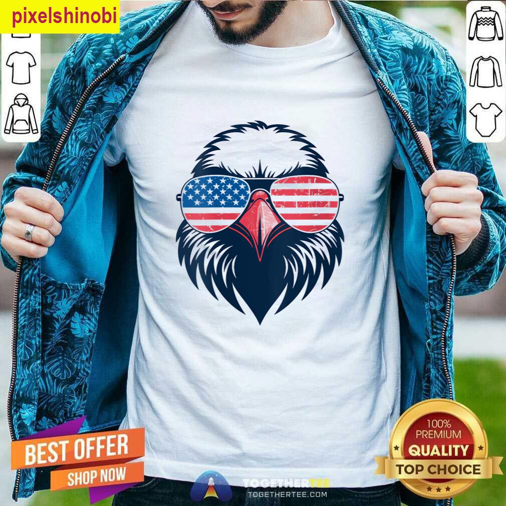 Womens 4th Of July Eagle Tee T-shirt