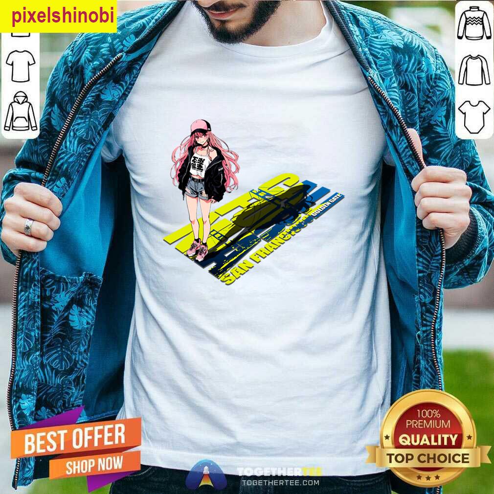 Anime Stickers Women Walking T-shirt