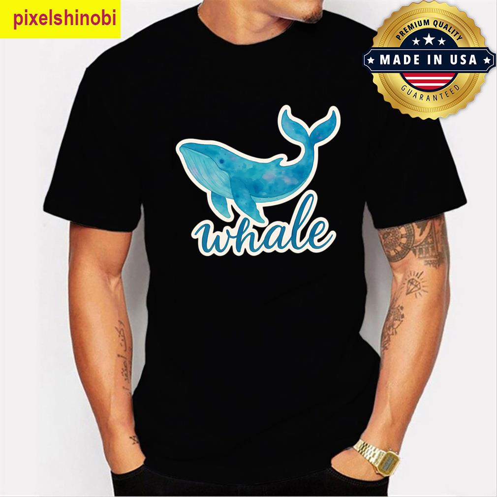 Beautiful Watercolor Whale T-shirt