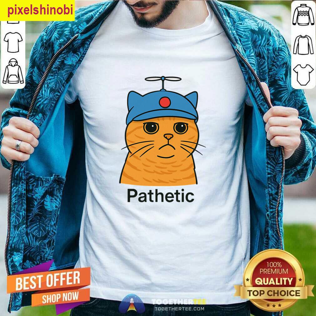 Cat In A Flying Hat Funny Tee T-shirt