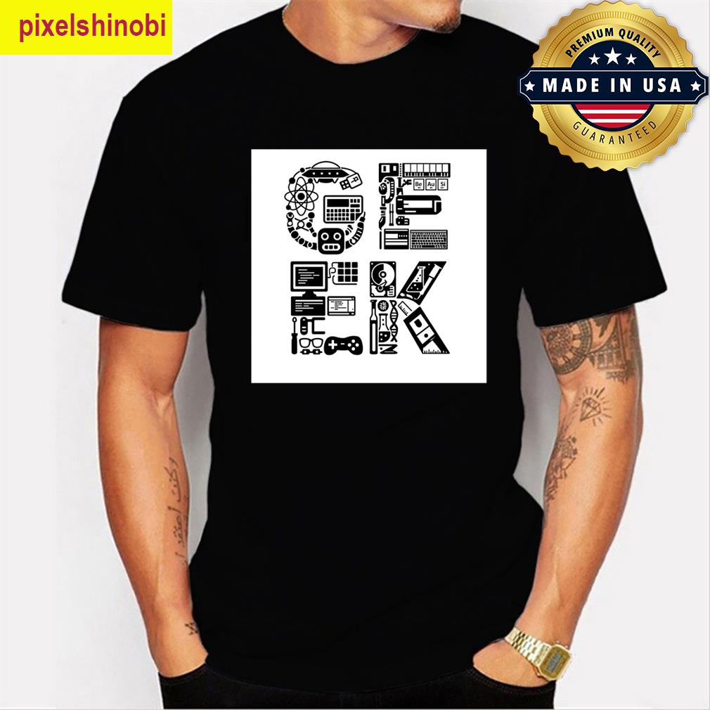 Geek Oversized With Stuff T-shirt