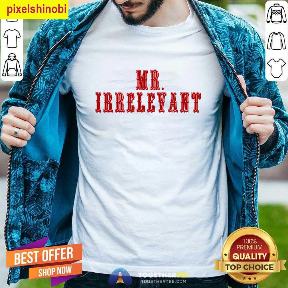 Irrelevant Red Oversized Fashion T-shirt
