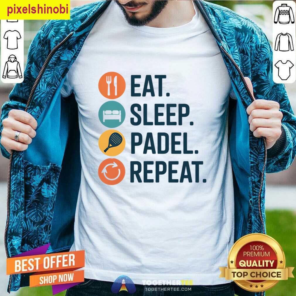 Padel Repeat Funny T-shirt