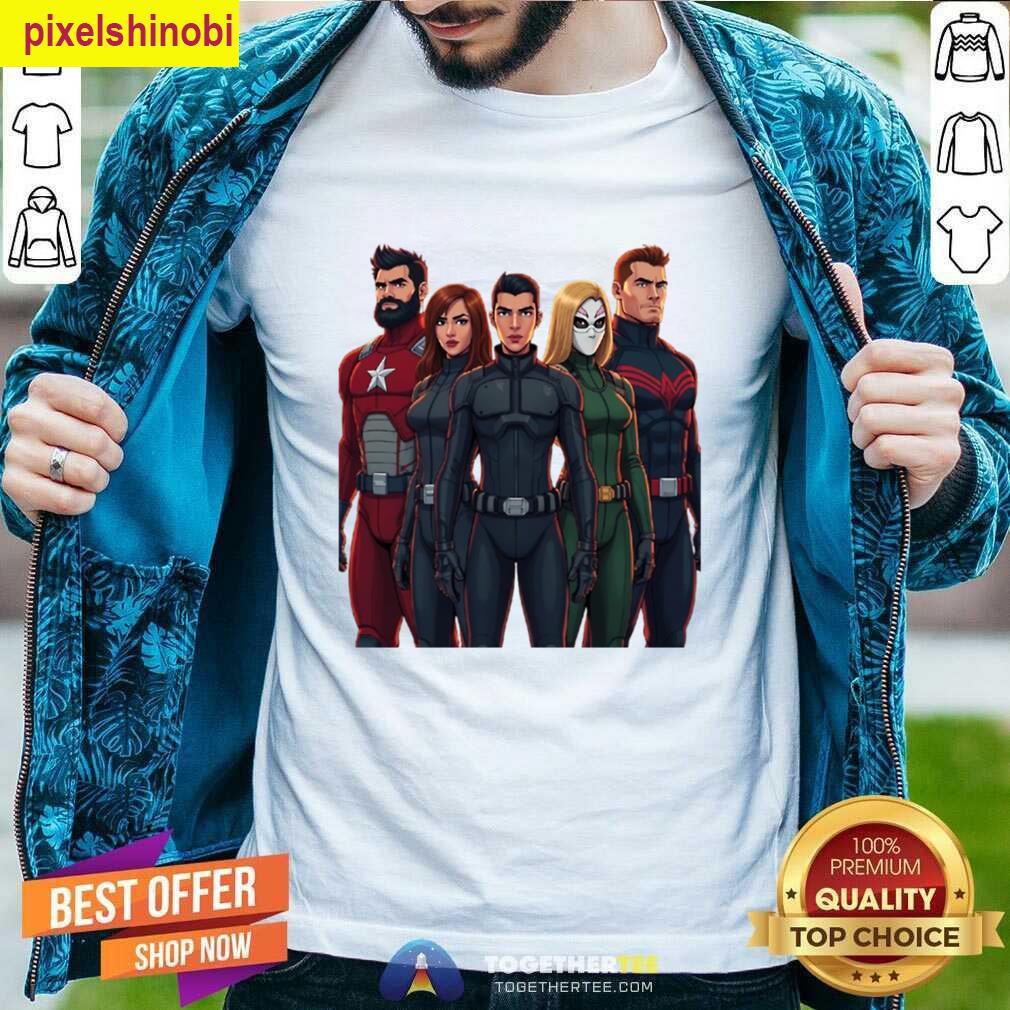 Animated Thunderbolts Design T-shirt