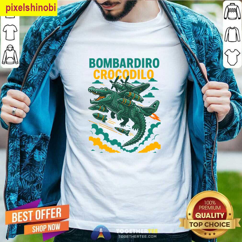 Bombardiro Crocodilo Meme T-shirt