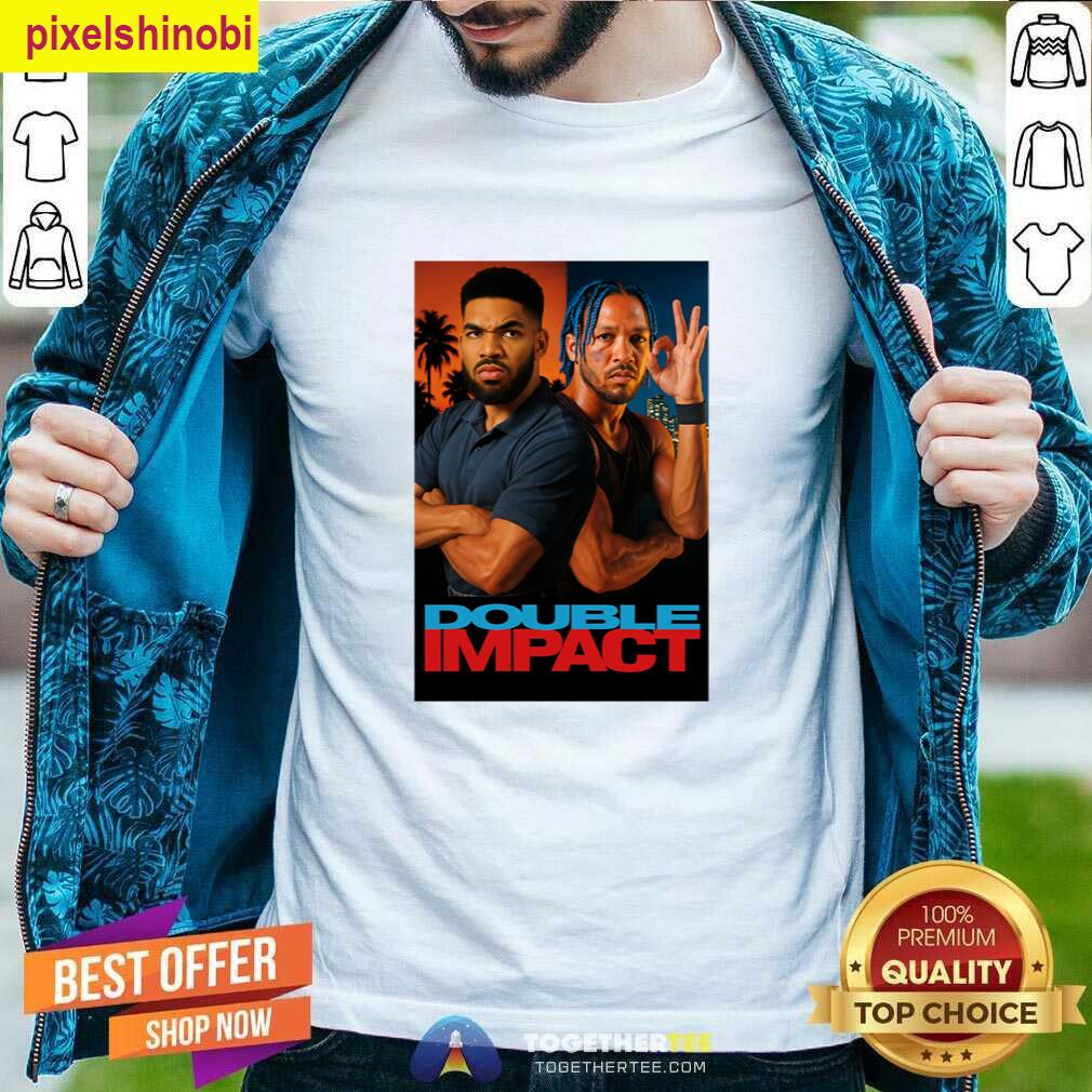 Double Impact Knicks Basketball T-shirt