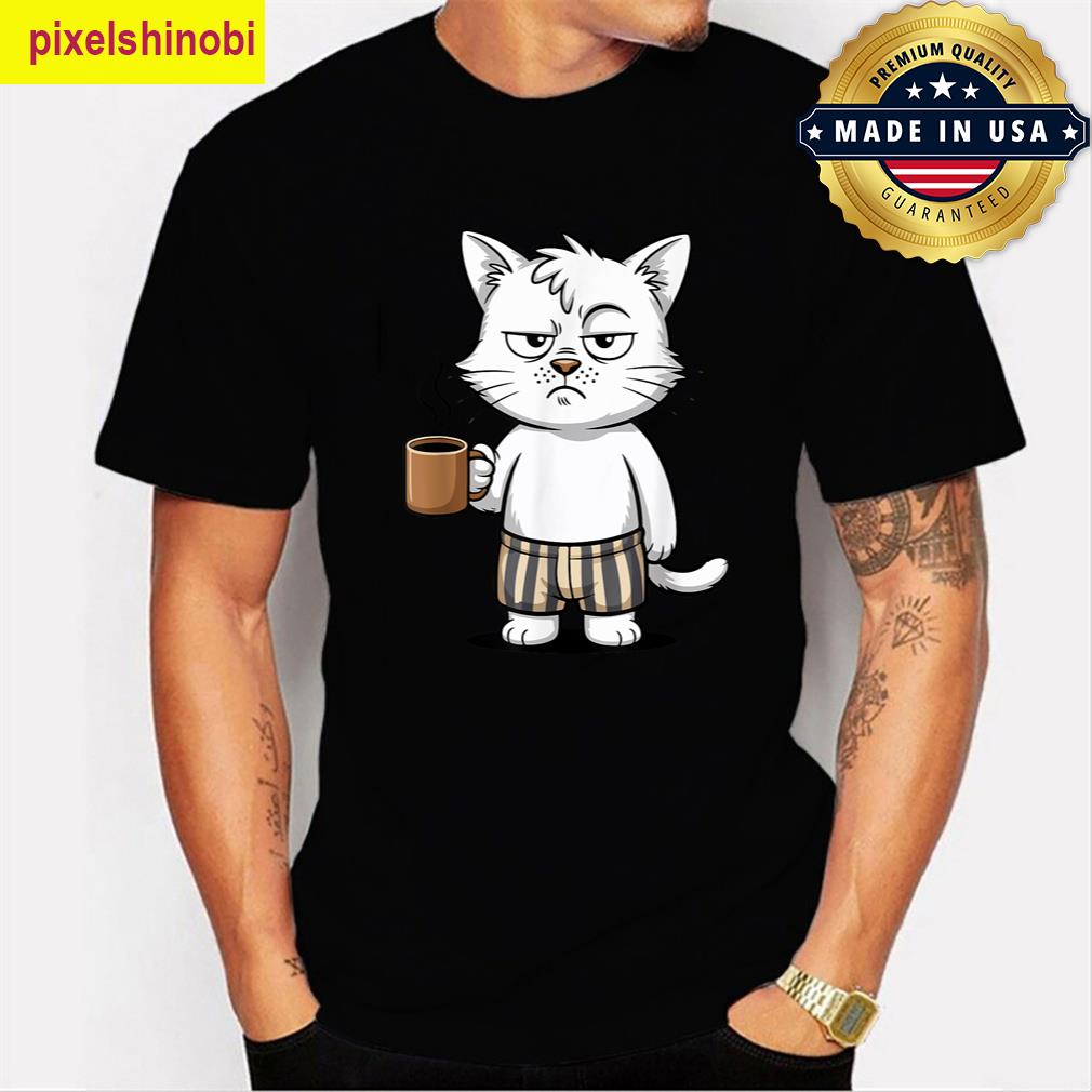 Funny Coffee Cat T-shirt