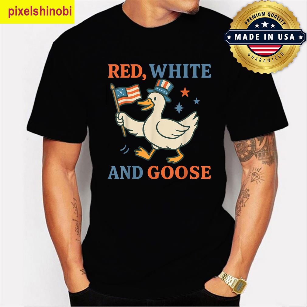 Funny Patriotic Goose T-shirt