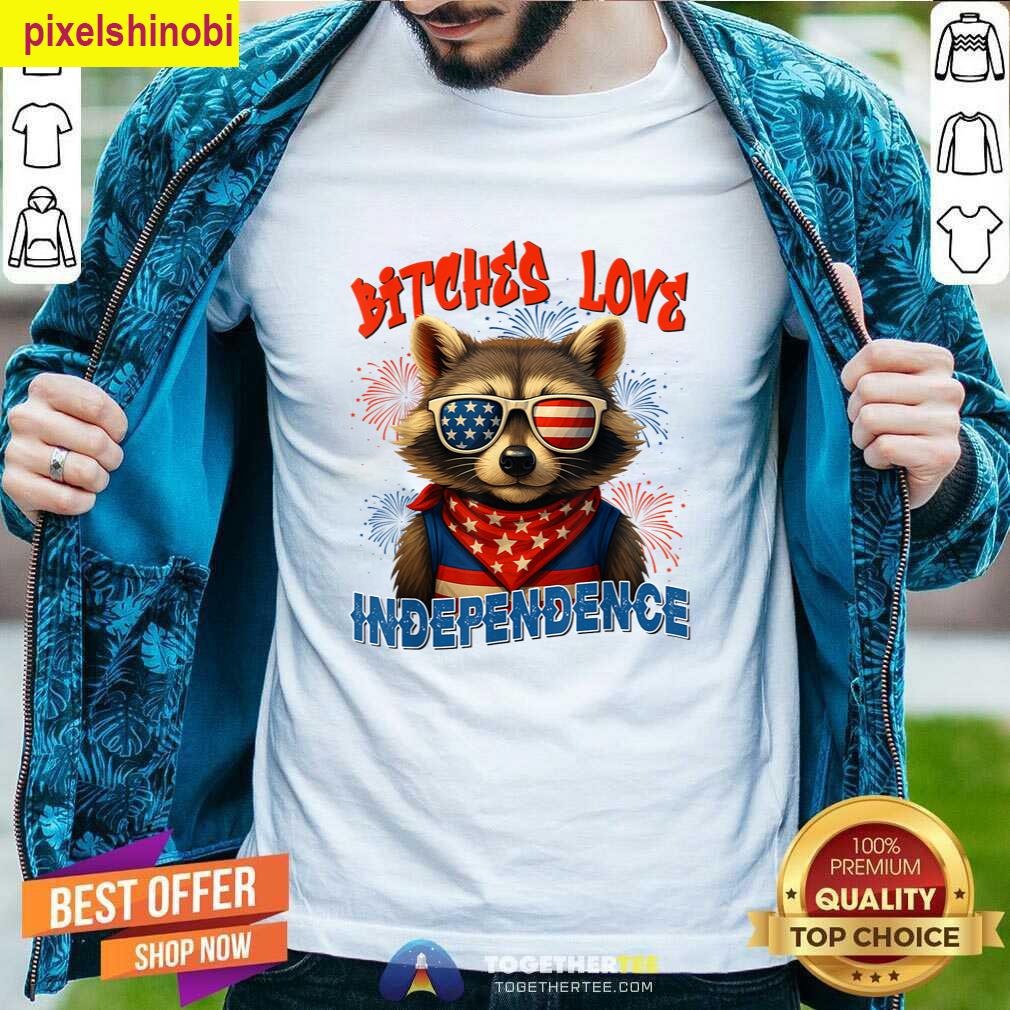Funny Raccoon Independence Day T-shirt