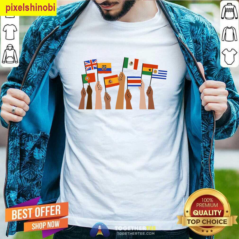 Hands Flags Premium T-shirt
