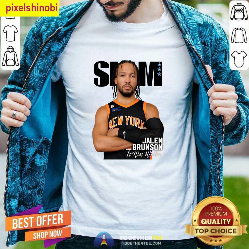 Jalen Brunson Slam Design T-shirt